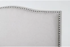 Lila Queen Upholstered Panel Bed 9 Lila Queen Upholstered Panel Bed -Home Furniture 281813 beige fabric bed detail 45