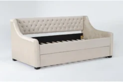 Jemma Twin Daybed With Trundle 12 Jemma Twin Daybed With Trundle -Home Furniture 281817 grey fabric daybed side 19