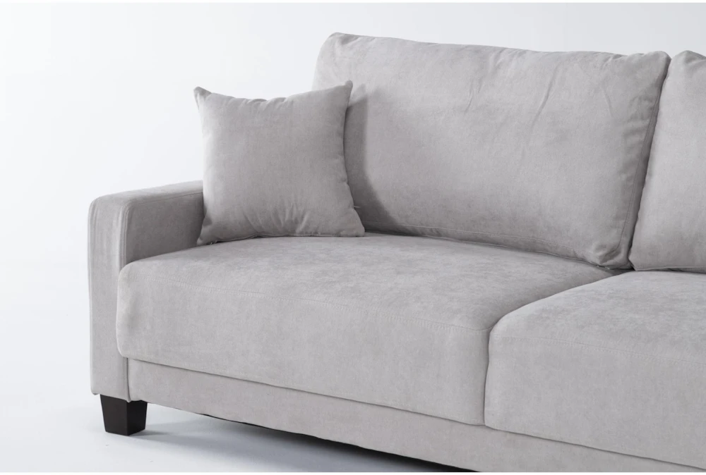 Pascal II Light Gray 91" Queen Convertible Sofa Sleeper 7 Pascal II Light Gray 91" Queen Convertible Sofa Sleeper - Image 7