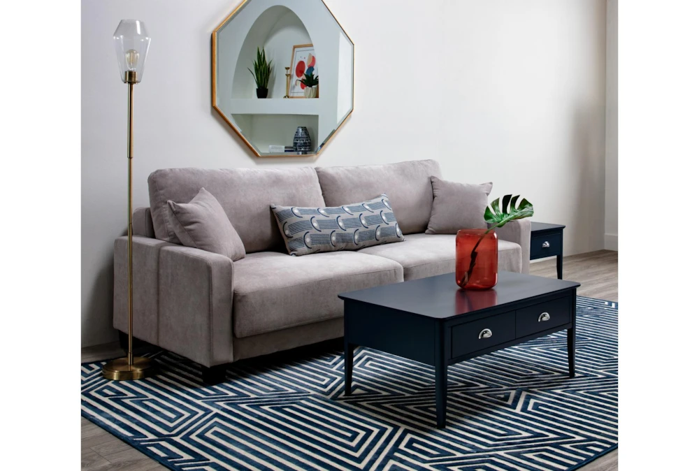 Pascal II Light Gray 91" Queen Convertible Sofa Sleeper 9 Pascal II Light Gray 91" Queen Convertible Sofa Sleeper - Image 9