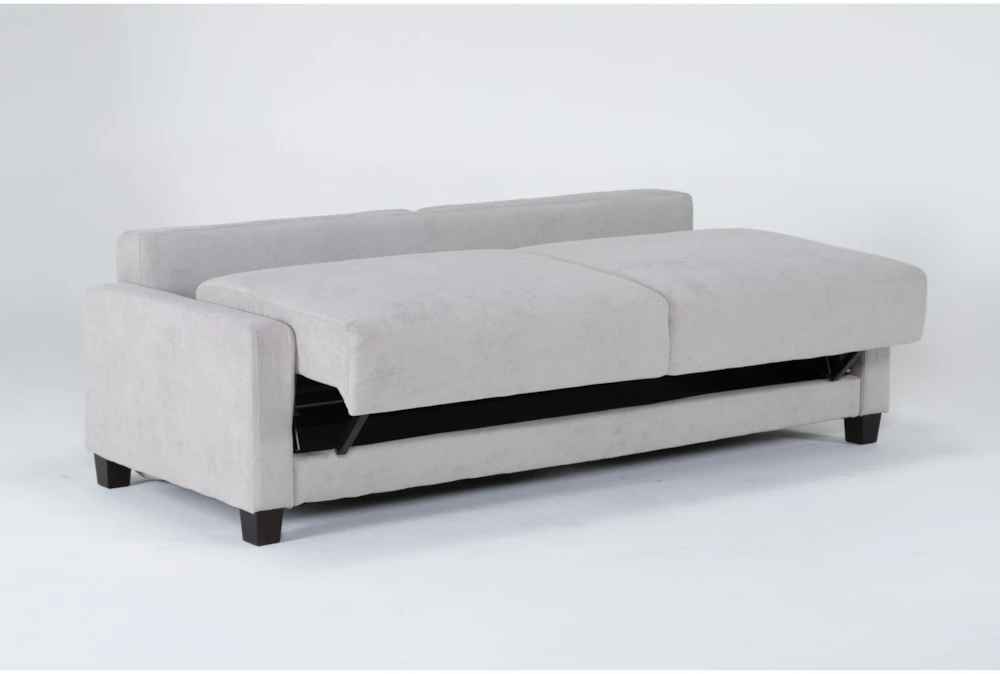 Pascal II Light Gray 91" Queen Convertible Sofa Sleeper 3 Pascal II Light Gray 91" Queen Convertible Sofa Sleeper - Image 3
