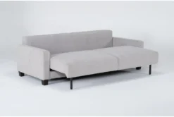 Pascal II Light Gray 91" Queen Convertible Sofa Sleeper 13 Pascal II Light Gray 91" Queen Convertible Sofa Sleeper -Home Furniture 282573 silver fabric futonconvertible sofa bed side 20