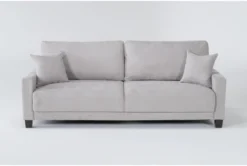 Pascal II Light Gray 91" Queen Convertible Sofa Sleeper
