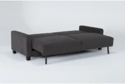 Pascal II Granite 91" Queen Convertible Sofa Sleeper -Home Furniture 282574 grey fabric futonconvertible sofa bed side 20 1