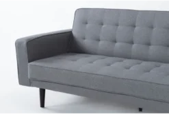Petula II Slate 85" Convertible Sofa Bed 13 Petula II Slate 85" Convertible Sofa Bed -Home Furniture 282577 grey fabric futonconvertible sofa bed v2 detail 49