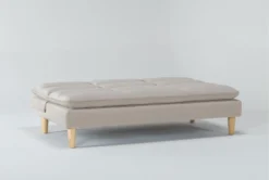 Piper Sand 71" Convertible Sofa Bed -Home Furniture 282578 brown fabric futonconvertible sofa bed side 19