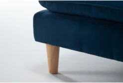 Piper Blue 71" Convertible Sofa Bed -Home Furniture 282580 blue fabric futonconvertible sofa bed detail 44