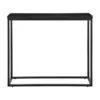 Riley High Gloss Black 35" Console Table With Matte Black Base