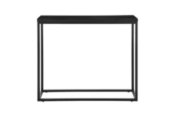 Riley High Gloss Black 35" Console Table With Matte Black Base