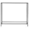 Zola Glass 36" Console Table With Black Base