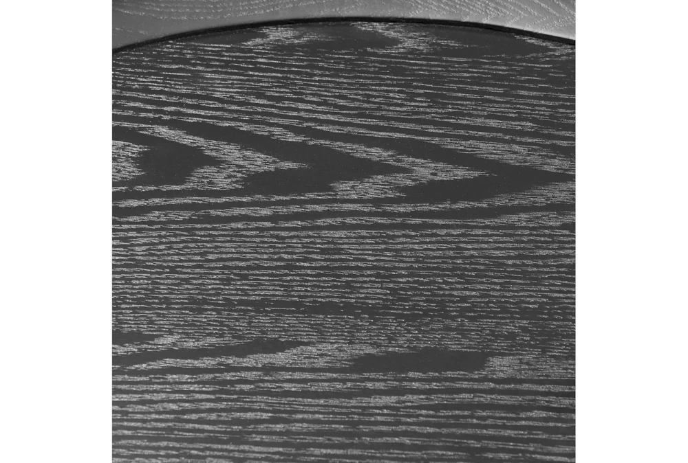 Weldon Black Ash Round End Table With Black Base 5 Weldon Black Ash Round End Table With Black Base - Image 5