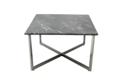 Liv Black Faux Marble Coffee Table -Home Furniture 282894 black mdf coffee table detail 45