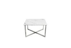 Liv White Faux Marble Coffee Table -Home Furniture 282917 white mdf coffee table detail 45