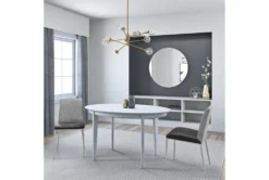 Weber Matte White 54" Oval Dining Table -Home Furniture 283251 detail 48