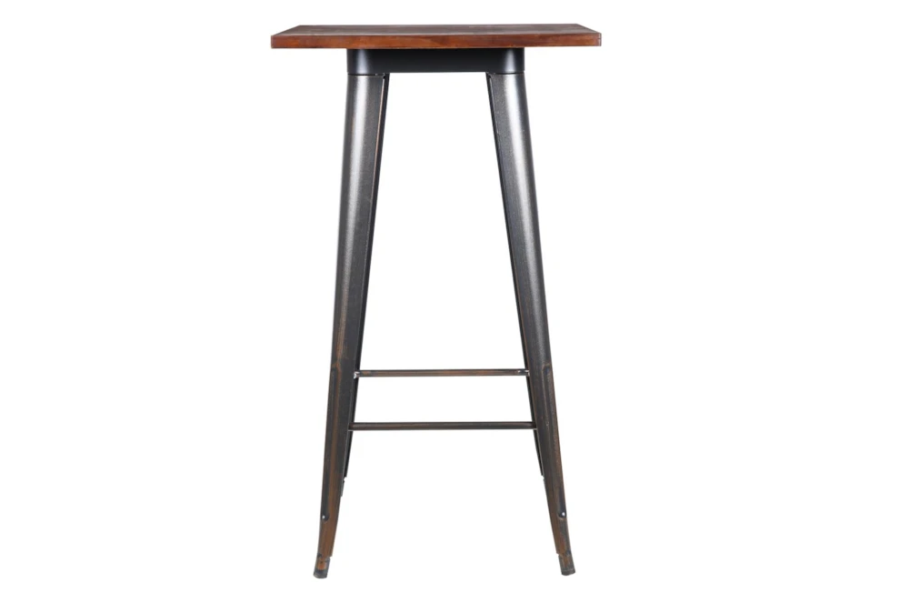 Weisman Antique Black And Walnut 41" Bar Table 1 Weisman Antique Black And Walnut 41" Bar Table