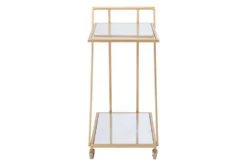 Mirror & Gold Bar Cart 12 Mirror & Gold Bar Cart -Home Furniture 283836 gold metal bar cabinet detail 45