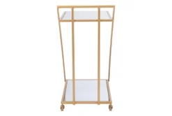 Mirror & Gold Bar Cart 13 Mirror & Gold Bar Cart -Home Furniture 283836 gold metal bar cabinet detail 46