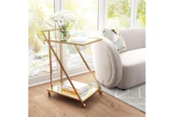 Mirror & Gold Bar Cart 19 Mirror & Gold Bar Cart -Home Furniture 283836 gold metal bar cabinet room 85