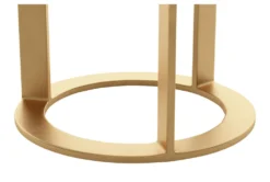 Marble & Circular Gold Base Side Table -Home Furniture 283841 white metal accent table detail 48