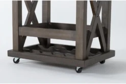 Jaxon Grey Bar Cart -Home Furniture 284157 grey wood bar cart detail 46