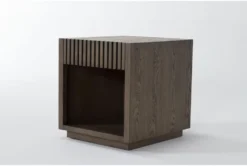 Frankie End Table -Home Furniture 284380 brown wood end table detail 44