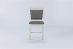 Sutton White Counter Stool