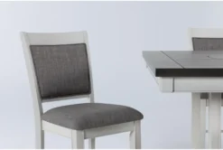 Sutton White Counter Set For 4 -Home Furniture 284473 white wood counter height set detail 44