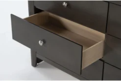 Eva Grey 9 Drawer Dresser/Mirror -Home Furniture 284821 grey wood dresser and mirror set detail 45