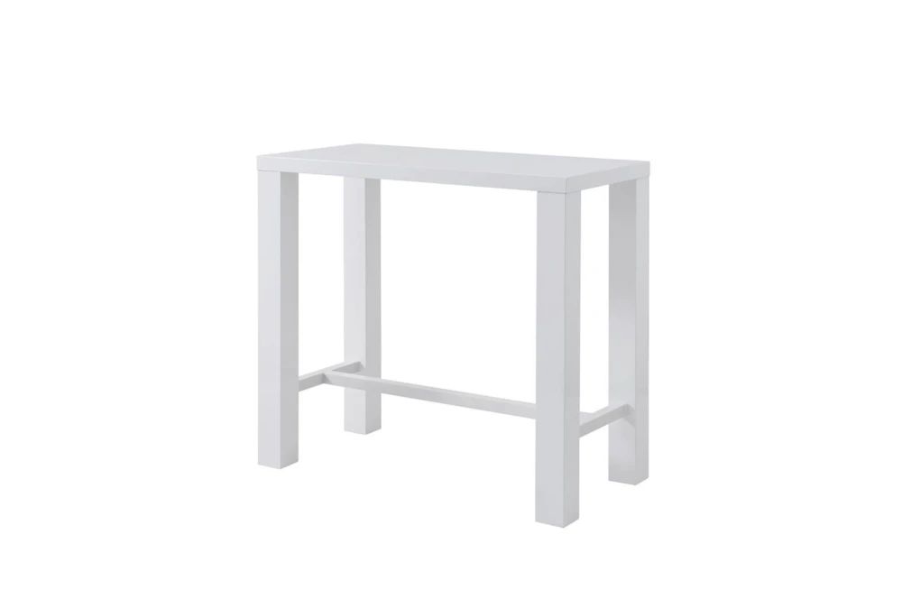 Wells High Gloss White 42" Bar Table 1 Wells High Gloss White 42" Bar Table