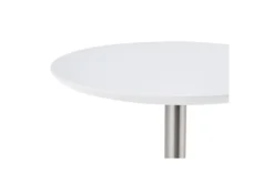 Rodney Matte White And Brushed Stainless Steel 41" Bar Table -Home Furniture 284902 detail 45