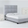Boswell California King Upholstered Storage 3 Piece Bedroom Set With Alton White II Chest Of Drawers + Nightstand