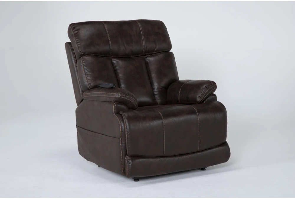 Clive Brown Power Lift Recliner With Power Headrest, Lumbar & USB 2 Clive Brown Power Lift Recliner With Power Headrest, Lumbar & USB - Image 2