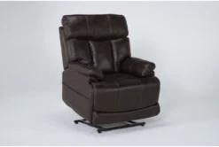 Clive Brown Power Lift Recliner With Power Headrest, Lumbar & USB 16 Clive Brown Power Lift Recliner With Power Headrest, Lumbar & USB -Home Furniture 286171 brown fabric lift side 21