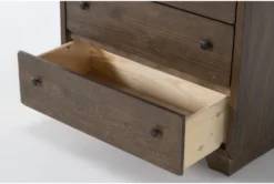 Marco Brown Chest Of Drawers -Home Furniture 286449 brown wood chest detail 44