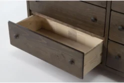 Marco Brown 6 Drawer Dresser -Home Furniture 286450 brown wood dresser detail 44