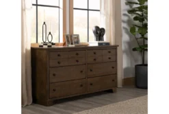 Marco Brown 6 Drawer Dresser -Home Furniture 286450 brown wood dresser room 47