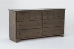 Marco Brown 6 Drawer Dresser -Home Furniture 286450 brown wood dresser side 19