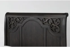 Remi King Sleigh Bed 14 Remi King Sleigh Bed -Home Furniture 286635 brown wood bed detail 45