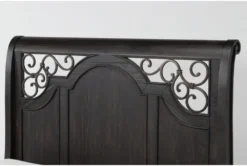 Remi King Sleigh Bed 15 Remi King Sleigh Bed -Home Furniture 286635 brown wood bed detail 46