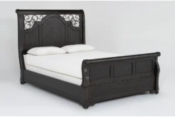 Remi King Sleigh Bed 11 Remi King Sleigh Bed -Home Furniture 286635 brown wood bed side 19