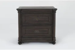 Remi 2 Drawer 29 Inch Nightstand With USB