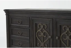 Remi Dresser -Home Furniture 286650 brown wood dresser detail 44