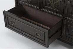 Remi Dresser -Home Furniture 286650 brown wood dresser detail 45