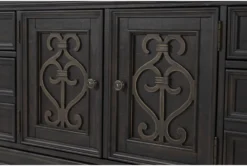Remi Dresser -Home Furniture 286650 brown wood dresser detail 46