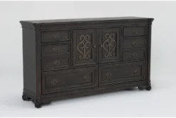 Remi Dresser -Home Furniture 286650 brown wood dresser side 18
