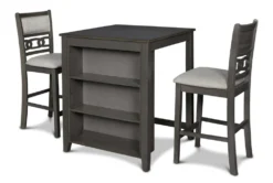 Joni Grey 37" Storage Counter Set For 2 21 Joni Grey 37" Storage Counter Set For 2 -Home Furniture 286849 grey wood counter height set detail 45 1