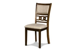 Joni Cherry Round 47" Dining Table Set For 4 -Home Furniture 286852 brown wood dining set detail 44