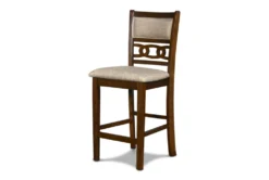 Joni Cherry Round 42" Counter Set For 4 -Home Furniture 286854 brown wood counter height set detail 44 1