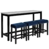 Janie Blue 4 Piece Console Bar Set