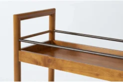 Alton Bar Cart -Home Furniture 286875 brown wood bar cart detail 44
